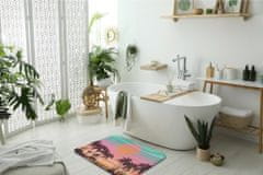 tulup.hu Nedvszívó fürdőszoba szőnyeg Trópusi tengerpart 75x45 cm Fehér