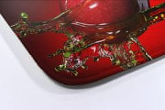 tulup.hu Nedvszívó fürdőszoba szőnyeg Piros alma 90x60 cm Fehér és szürke