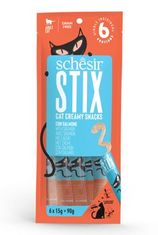 Schesir Cat treat Stix folyékony snack lazac 6x15g