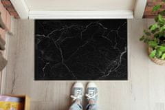 tulup.hu Lábtörlő Fekete márvány 90x60 cm