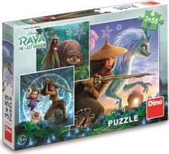 DINO Raya és barátai puzzle 3x55 darab