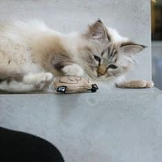EBI D&D I LOVE HAPPY CATS Macskajáték csengettyűvel 8,5x2x7cm bézs 1db