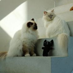 EBI D&D I LOVE HAPPY CATS Zeno- catnippel tölthető plüss macskajáték 12x4x18cm fekete