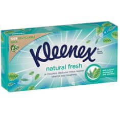 Kleenex papírzsebkendő PACK 5 x Natural Fresh Box, 4x64 db