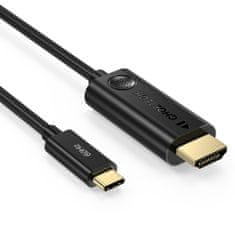 Choetech CH0019 kábel USB-C / HDMI M/M 4K 1.8m, fekete