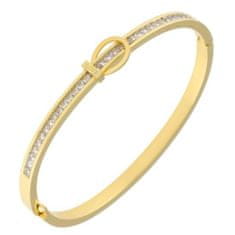 Xuping Jewelry karkötő kristályokkal Love sebészeti acél arany szín BP4756