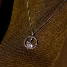 Engelsrufer Gyönyörű ezüst nyaklánc markazit ásvánnyal ERN-GINKGO-MA (lánc, medál)