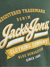 Jack&Jones Férfi póló JJELOGO Standard Fit 12246690 Dark Green (Méret XXL)