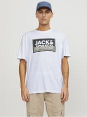 Jack&Jones Férfi póló JCOLOGAN Standard Fit 12253442 White (Méret XXL)