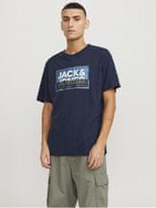 Jack&Jones Férfi póló JCOLOGAN Standard Fit 12253442 Navy Blazer (Méret XXL)