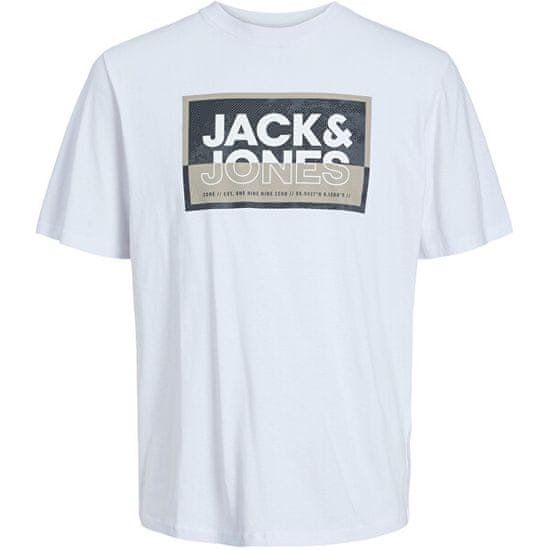 Jack&Jones Férfi póló JCOLOGAN Standard Fit 12253442 White