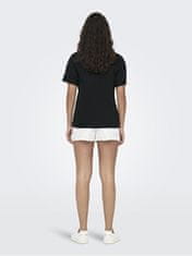 Jacqueline de Yong Női póló JDYPISA Regular Fit 15292431 Black (Méret L)