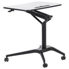 STEMA Állítható magasságú asztal SH-A10, fekete keret, fekete asztallap, magassága 73,5-104 cm, asztallap 72x48 cm.