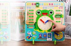 CoolCeny Fából készült interaktív gyermeknaptár - Béka