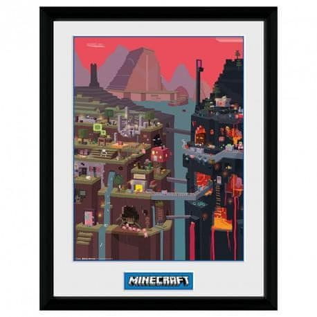 GB eye Minecraft bekeretezett poszter - Világ
