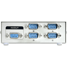 DELOCK Serial Switch RS-232 4-portos (87589) (87589)