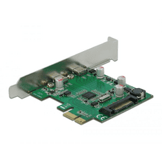 DELOCK 2x USB 3.2 Gen 1 Type-C bővítő kártya PCIe (90493) (delock90493)
