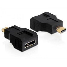 DELOCK DL65271 nagy sebességű HDMI Ethernettel - mini C female -> mikro D male adapter (DL65271)