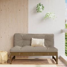 Vidaxl mézbarna kerti tömör fenyőfa középső kanapé 120 x 80 cm 825705