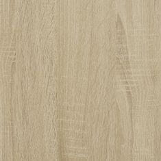 Greatstore sonoma tölgy színű szerelt fa mosógéppolc 67 x 25 x 163 cm