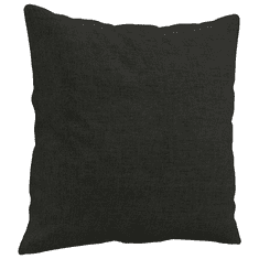 Vidaxl 2 személyes fekete szövet kanapé díszpárnákkal 120 cm (3200905)