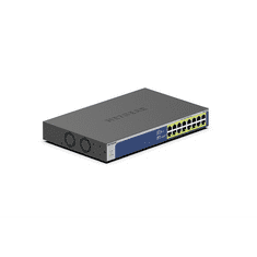 Netgear GS516PP Beállítást nem igénylő (unmanaged) Gigabit Ethernet (10/100/1000) Ethernet-áramellátás (PoE) támogatása Kék, Szürke (GS516PP-100EUS)