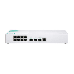 QNAP QSW-308-1C hálózati kapcsoló Beállítást nem igénylő (unmanaged) Gigabit Ethernet (10/100/1000) Fehér (QSW-308-1C)