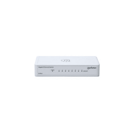Manhattan 560702 hálózati kapcsoló Gigabit Ethernet (10/100/1000) Fehér (560702)