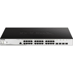 D-LINK DGS-1210-28P/ME/E hálózati kapcsoló Vezérelt L2/L3 Gigabit Ethernet (10/100/1000) Ethernet-áramellátás (PoE) támogatása 1U (DGS-1210-28P/ME/E)
