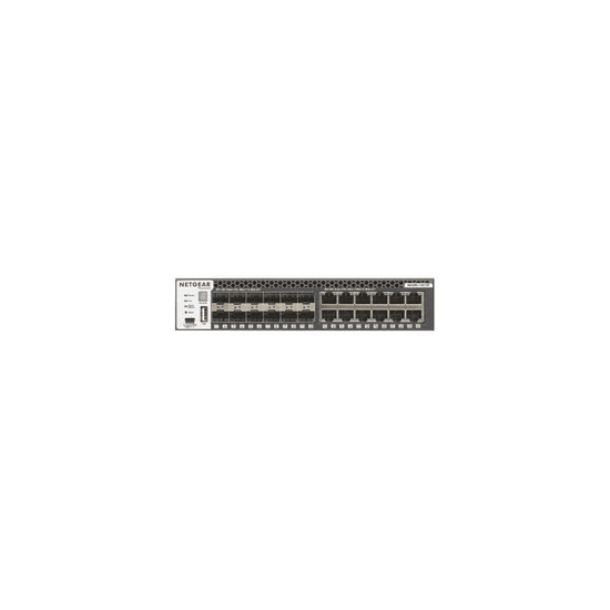 Netgear M4300-12X12F Vezérelt L2/L3 10G Ethernet (100/1000/10000) 1U Fekete (XSM4324S-100NES)