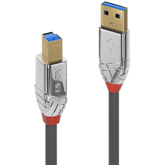 Lindy 36662 USB kábel 2 M USB 3.2 Gen 1 (3.1 Gen 1) USB A USB B Szürke (36662)