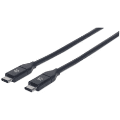 Manhattan 354899 USB kábel 0,5 M USB 3.2 Gen 2 (3.1 Gen 2) USB C Fekete (354899)