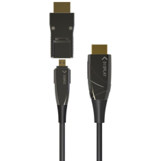 Techly ICOC HDMI-HY2D-050 HDMI kábel 50 M HDMI A-típus (Standard) HDMI D-típus (Micro) Fekete