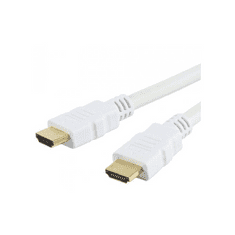 Techly 2.0m HDMI M/M HDMI kábel 2 M HDMI A-típus (Standard) Fehér (ICOC-HDMI-4-020WH)
