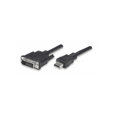 Techly 5.0m HDMI - DVI-D M/M 5 M Fekete (ICOC-HDMI-D-045)