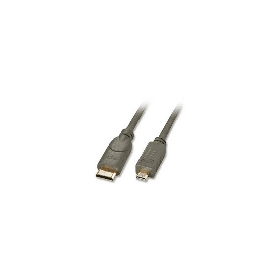 Lindy 1.5m HDMI HDMI kábel 1,5 M HDMI Type C (Mini) HDMI D-típus (Micro) Fekete (41342)