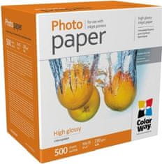 ColorWay fotópapír/ magasfényű 230g/m2, 10x15/ 500 db