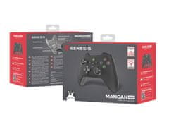 Genesis Vezeték nélküli MANGAN 400 gamepad PC/Switch/Mobilhoz, fekete