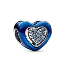 Pandora Gyengéd csillogó gyöngy Kék szív 792750C01