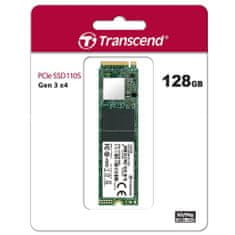 Transcend TS128GMTE110S 110S 128GB PCIe NVMe M.2 2280 SSD meghajtó