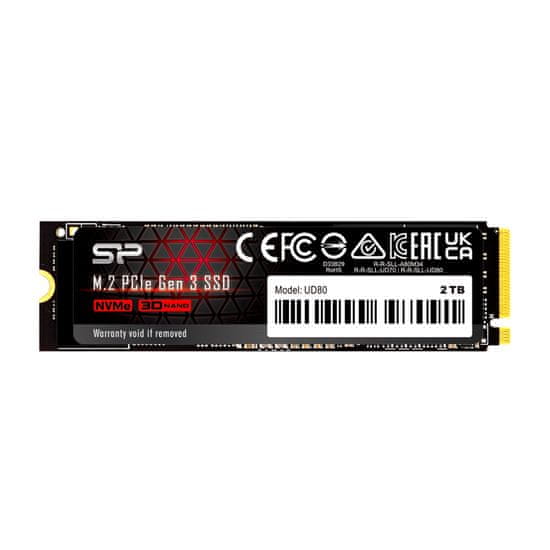 Silicon Power SP02KGBP34UD8005 UD80 2048GB PCIe NVMe M.2 2280 SSD meghajtó