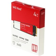 Western Digital WDS400T1R0C Red SN700 4096GB PCIe NVMe M.2 2280 SSD meghajtó