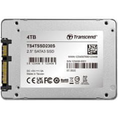 Transcend TS4TSSD230S SSD230S 4096GB 2,5 inch SSD meghajtó