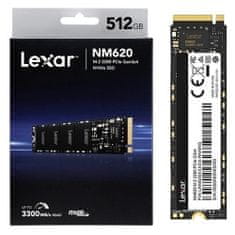 LEXAR LNM620X512G-RNNNG NM620 512GB PCIe NVMe M.2 2280 SSD meghajtó