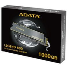 A-Data ALEG-800-1000GCS Legend 800 1024GB PCIe NVMe M.2 2280 SSD meghajtó