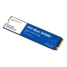 Western Digital WDS500G3B0E BLUE SN580 500GB PCIe NVMe M.2 2280 SSD meghajtó