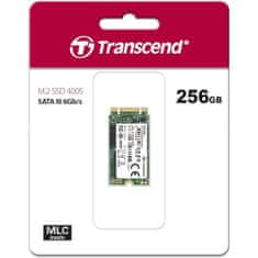 Transcend TS256GMTE400S 400S 256GB PCIe NVMe M.2 2242 SSD meghajtó