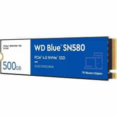 Western Digital WDS500G3B0E BLUE SN580 500GB PCIe NVMe M.2 2280 SSD meghajtó
