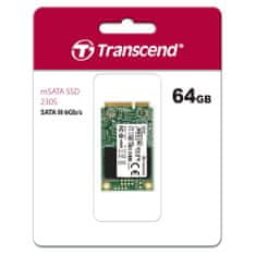 Transcend TS64GMSA220S 220S 64GB mSATA SSD meghajtó