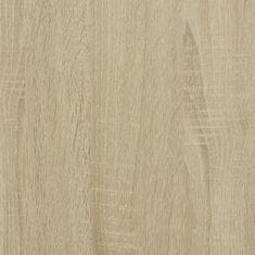 Greatstore sonoma tölgy színű szerelt fa mosógéppolc 67 x 25 x 163 cm